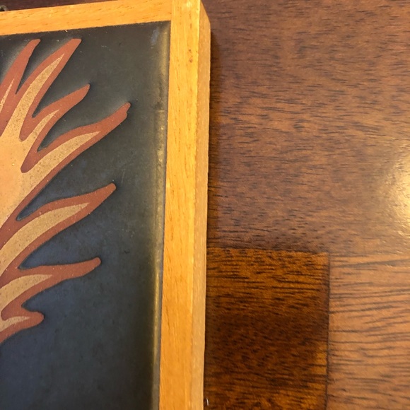 Handmade in Greece Framed Pottery tiles - girl / boy farmerunsigned, GUC - Picture 12 of 16